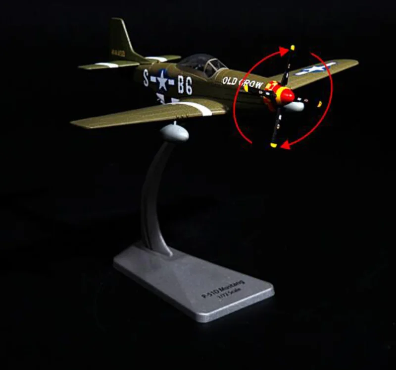1/72 масштаб США сплав P-51D Мустанг истребитель самолет военный самолет модели взрослых детей игрушки для показа коллекции