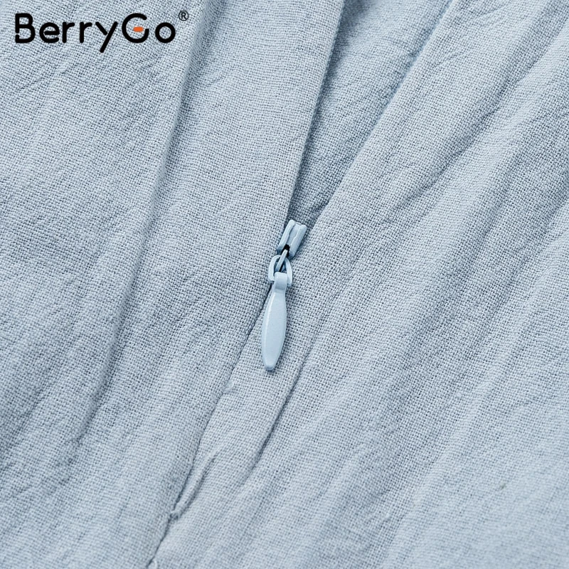 Женское платье с коротким рукавом BerryGo мини треугольным вырезом 2019 | Женская