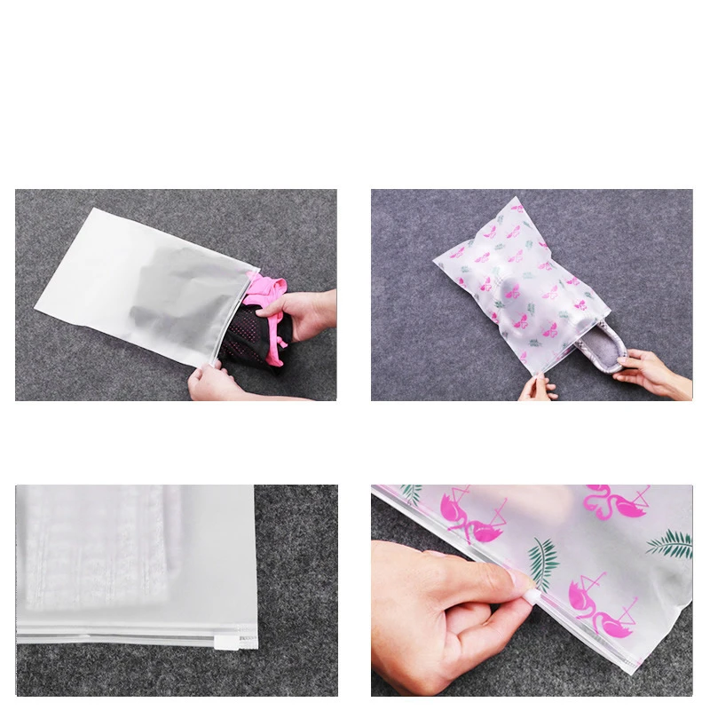 Модная сумка для хранения фламинго дорожная прозрачная на молнии