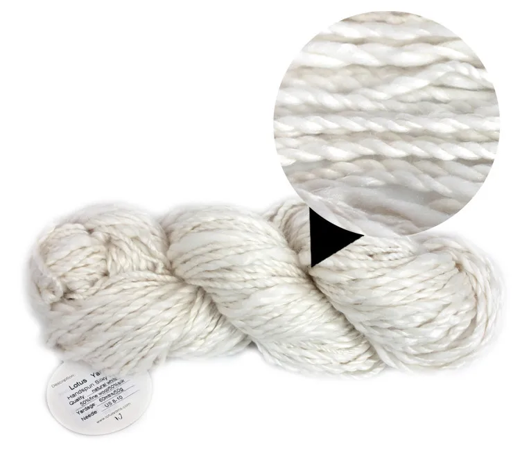1*50 г hank Handspun массивная шелковистая шерстяная пряжа handspun 50% шелк 50% Мериносовая пряжа