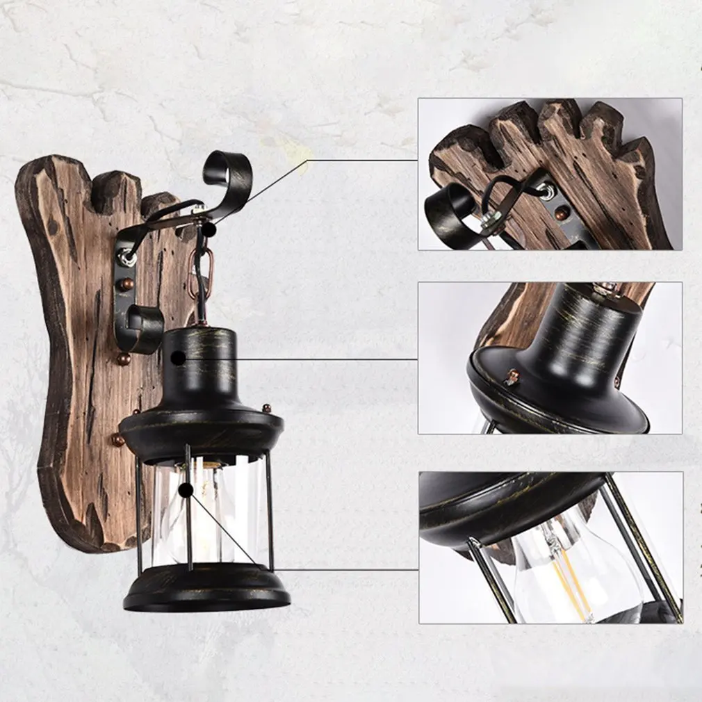 Винтажный промышленный стиль светодиодный настенный светильник старая лодка