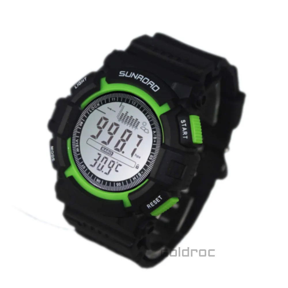 Sunroad FR711A-1 30m Waterproof Digital EL Backlit Fishing Barometer Altimeter Thermometer Watch Free Shipping | Тематическая