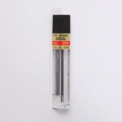 1 шт. Pentel C505 активный свинцовый сердечник 0,5 мм механический карандаш свинец 2B/HB/2H - Цвет: 2H