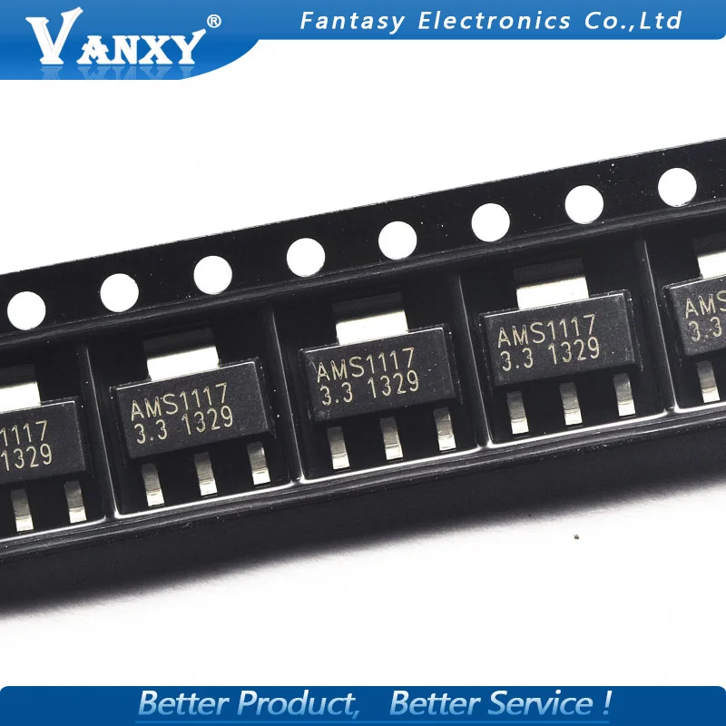 50 шт. AMS1117 3.3 SOT223 3.3V SOT 223 регулятор напряжения SMD новый и оригинальный IC|voltage regulator|smd