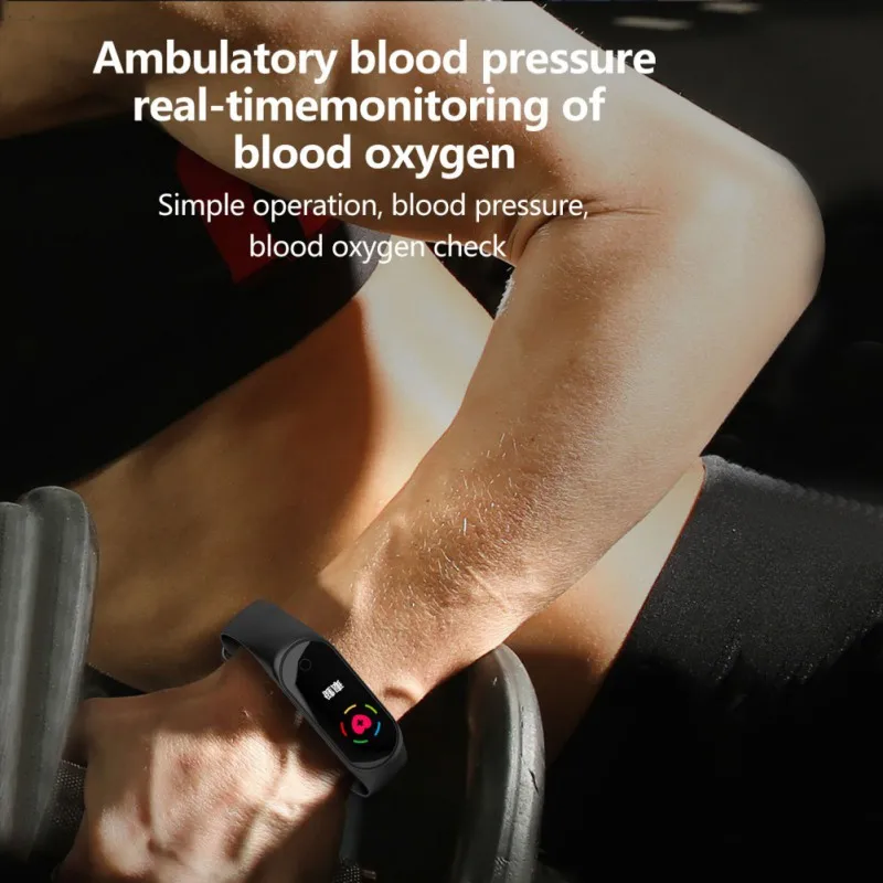 

Sports heart rate bracelet USB Rechargeable Calorie Counter Distance Record Alarm Sleep Heart Rate Tracker outdoor tool