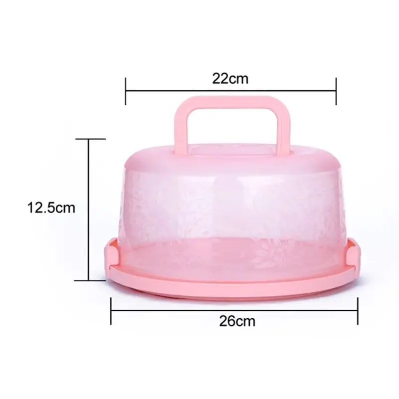 Портативный ручной ящик для торта PP держатель пирожных контейнер печенья
