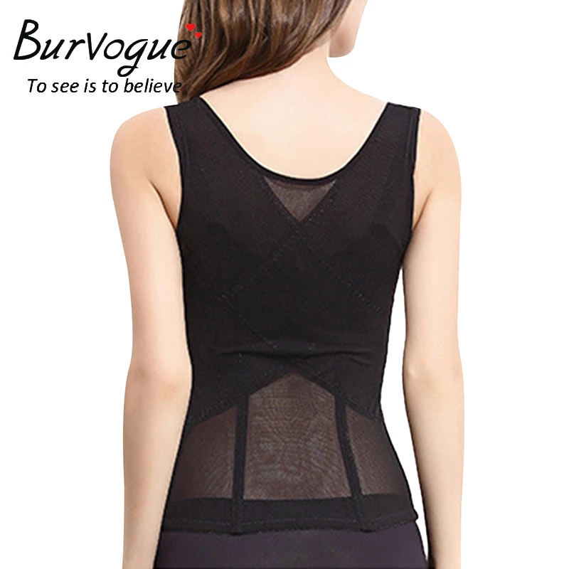 Burvogue, женское корректирующее белье, жилет, пояс для похудения, Корректирующее белье, регулируемые лямки, талии, корсет, для тренировок, нижнее белье, жилет XL