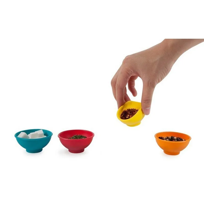 4 шт. силиконовая мини чаша для солевого соуса крема сахарного масла набор посуды