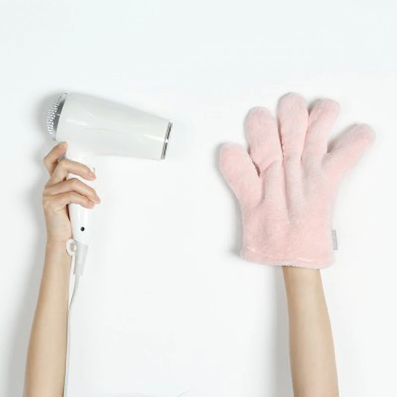 Сушки волос перчатки Полотенца Скорость волосы процесс сушки Smart пункт