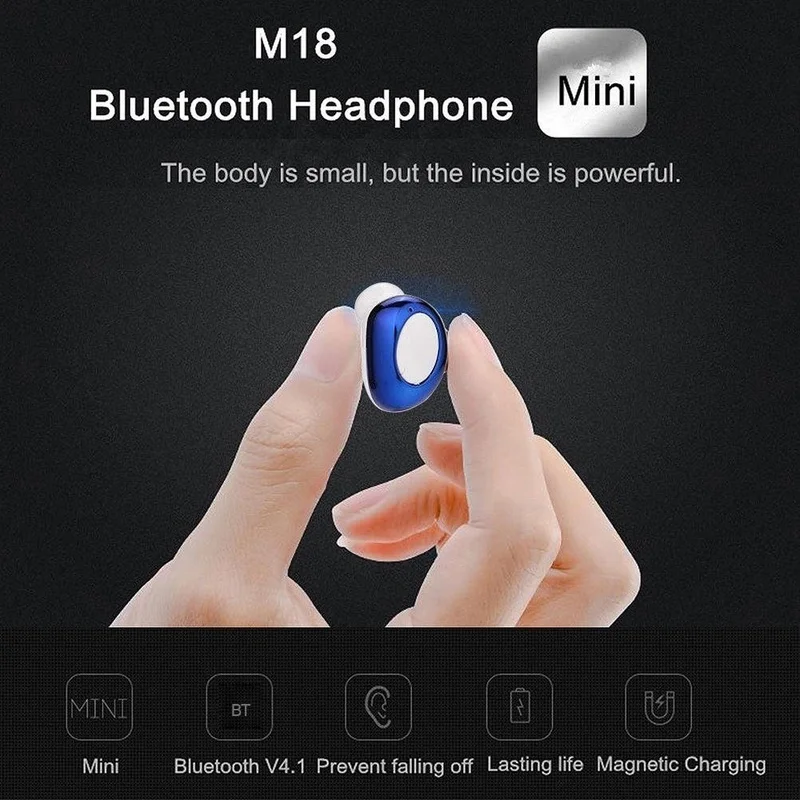 M18 Беспроводной Bluetooth наушники Micphone usb гарнитура Зарядное устройство спортивные