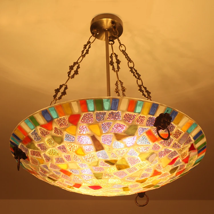 

brief modern handmade colorful glass pendant light for living room and dining room with 5 pcs e27 bulb lamp