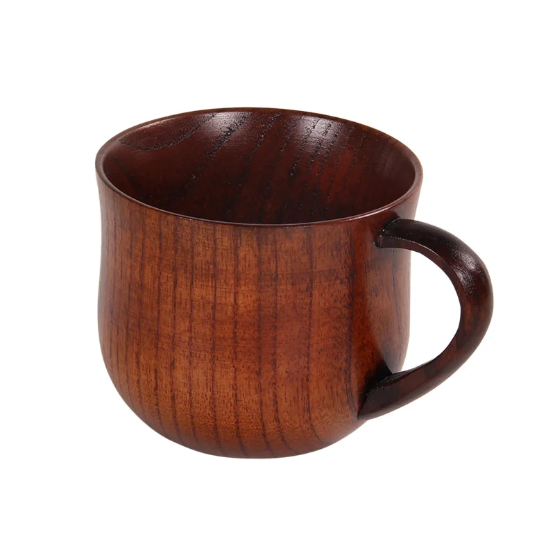 Wooden Mug Large Simple Country Wind Tea Cup Boy Summer Natural Jujube Wood Retro Creative Home 1PCS | Дом и сад