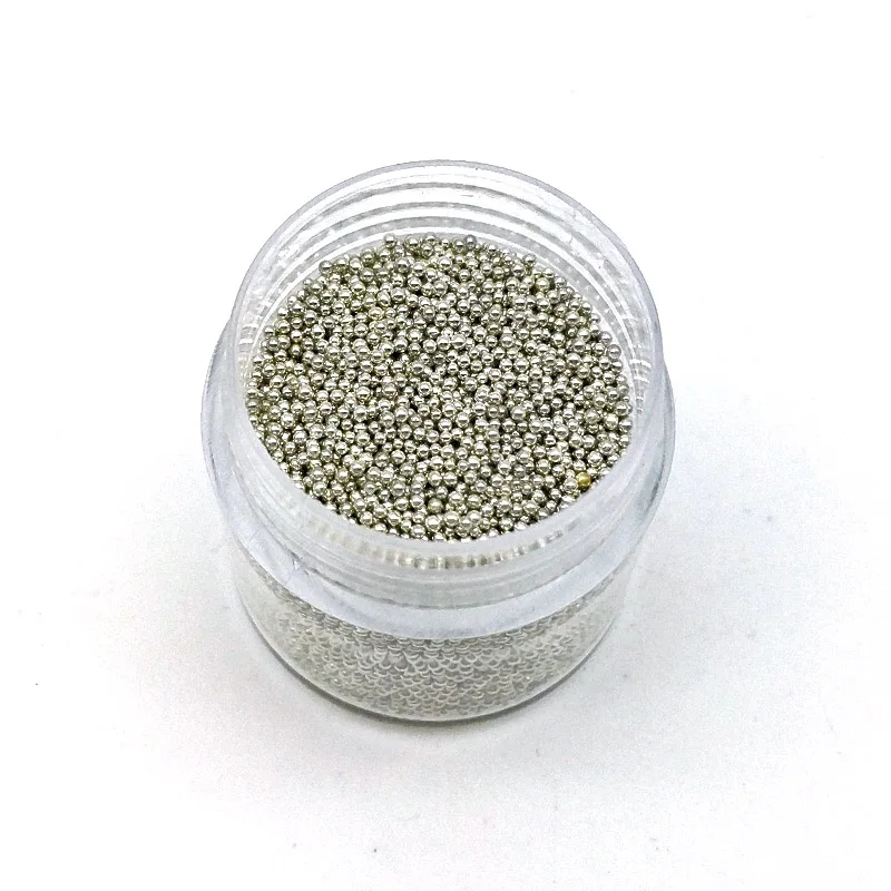 10 Бодрствования 10g/jar Nail Икра бусы 0,6-0,8mm красочные мини Стекло шарики для ногтей Подвески маникюр 3D ногтей украшения - Цвет: 10