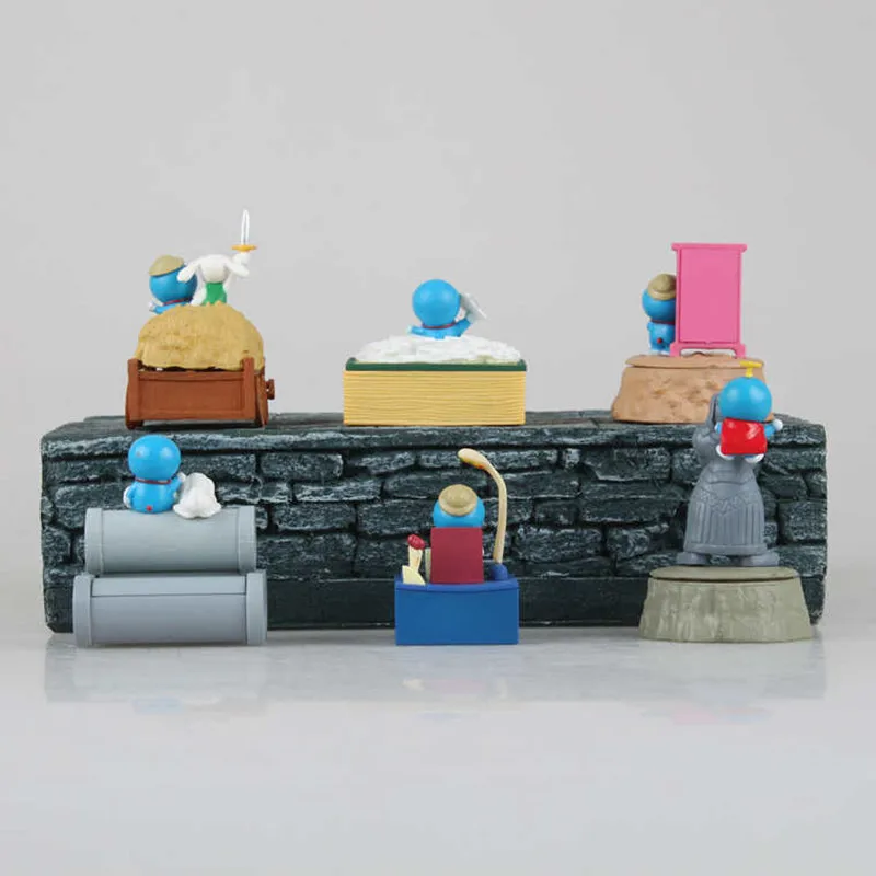 Doraemon Nobi Nobita в магия земли PVC фигурки коллекционная модель игрушки 6 шт./компл. см