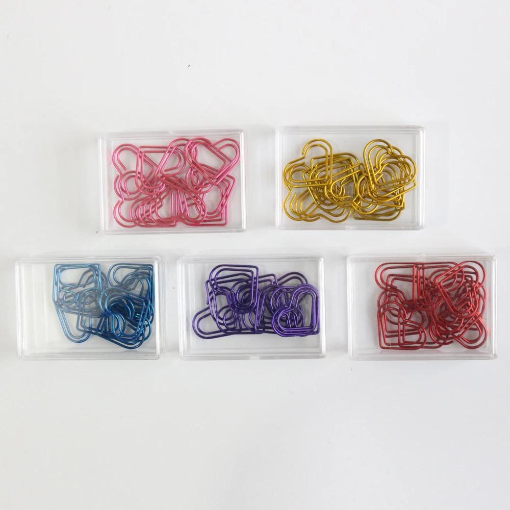 Domikee 2019 новые милые цветные Зажимы для бумаги с сердечками офиса школы