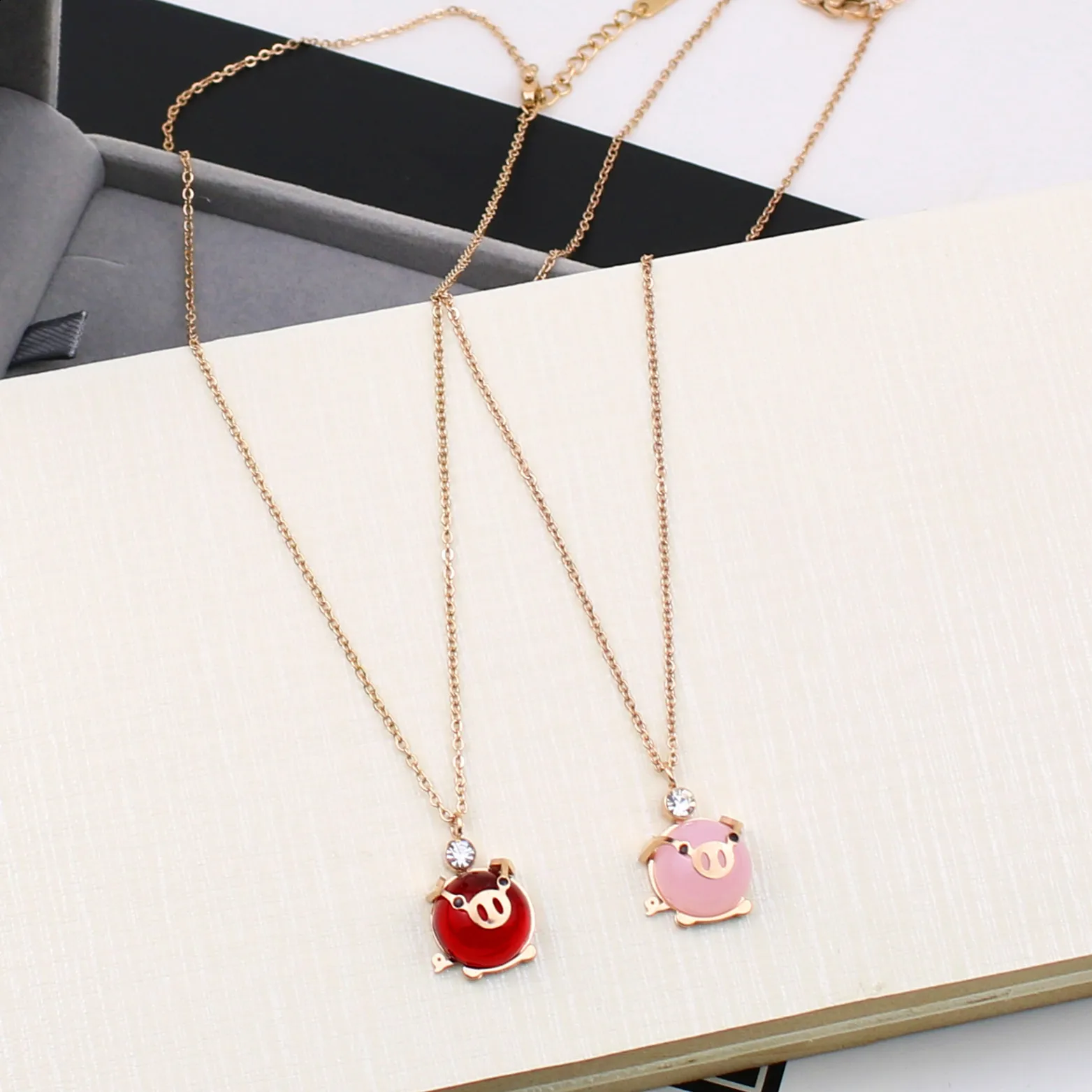 Украшения и аксессуары мода ювелирные изделия Titanium стали цвета розового золота