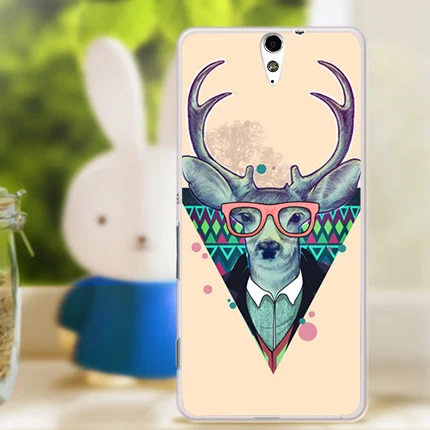 High Fashion diy Cute Cartoon aniamls Eiffel Towers and flowers design case cover for Sony Xperia C5 E5553 E5506 E5533 E5563 | Мобильные