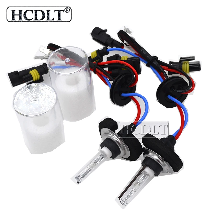 HCDLT AC 35 Вт ксеноновая Cnlight прямая HID лампа D2H H1 H3 H11 9005 9006 H7 металлическая основа 6000K