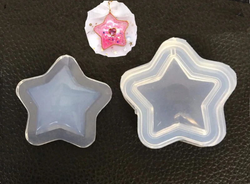 Полые полукруглые прозрачные формы в форме звезд для декоративных поделок