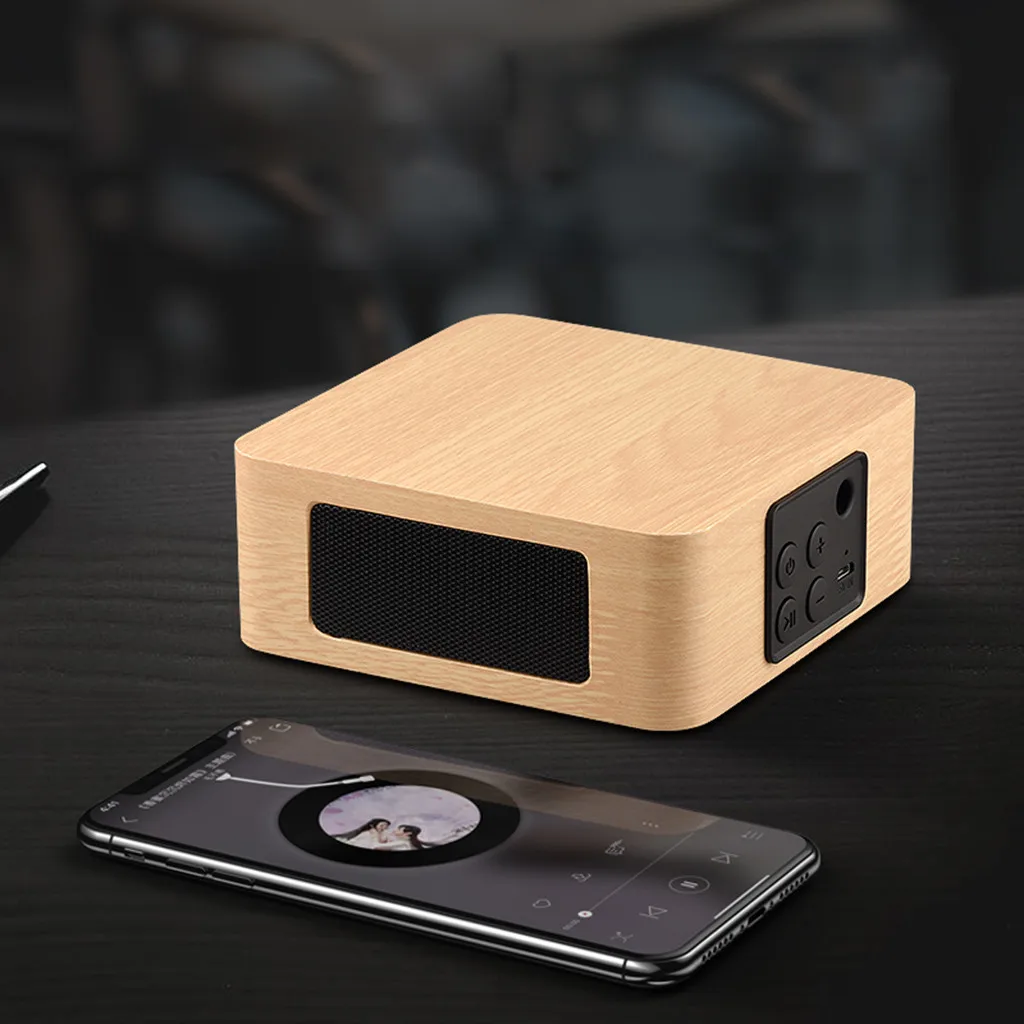 VOBERRY портативный открытый Bluetooth динамик деревянный двойной динамик Bluetooth динамик TF карта мобильный телефон Универсальный