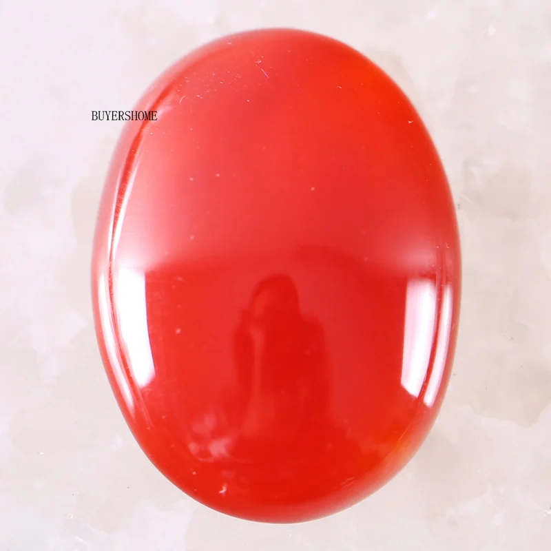 Red Carnelian 1 шт. 22x30 мм Овальный Кабошон из натурального камня для изготовления ожерелья, браслетов, сережек для женщин и мужчин, с кристаллами лаписа, родонита - Цвет: Red Carnelian