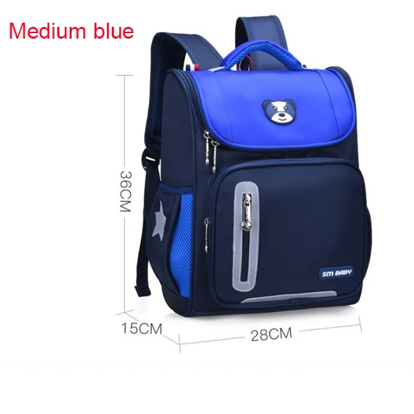 Medium blue Русский стиль, школьные рюкзаки на колесиках для девочек, детские школьные сумки, ортопедический рюкзак, сумка для мальчиков, детский Ранец - Цвет: Medium blue
