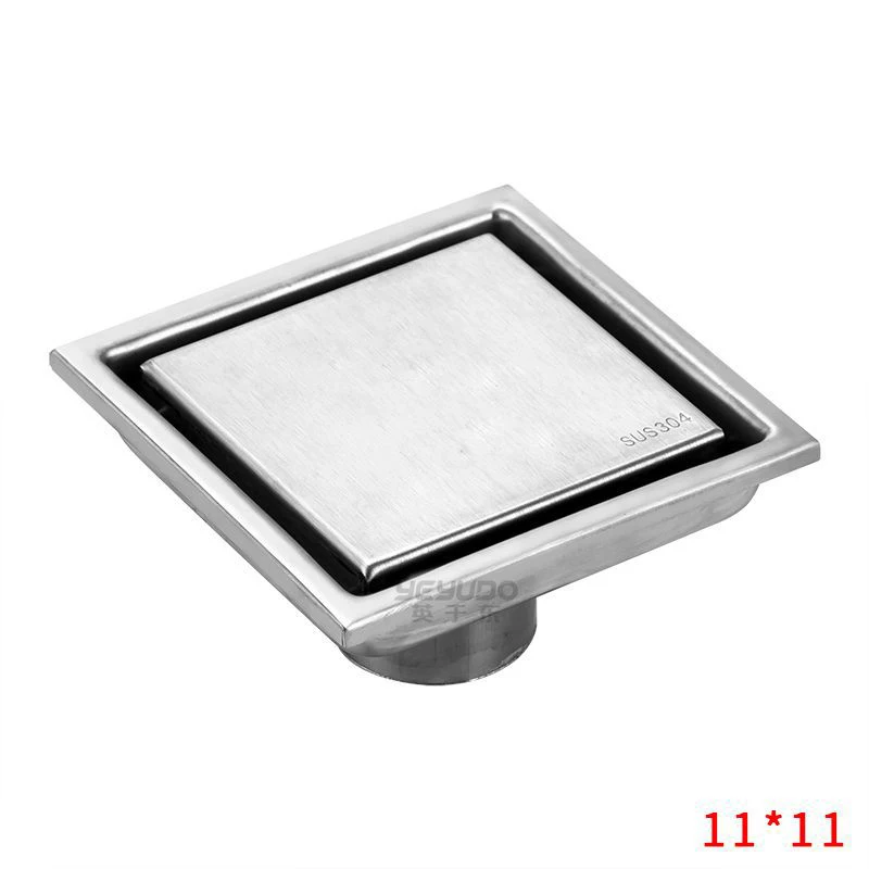 Drains square Bathroom Shower Drain Strainer Anti-odor Bath Floor Cover Hair Invisible | Обустройство дома