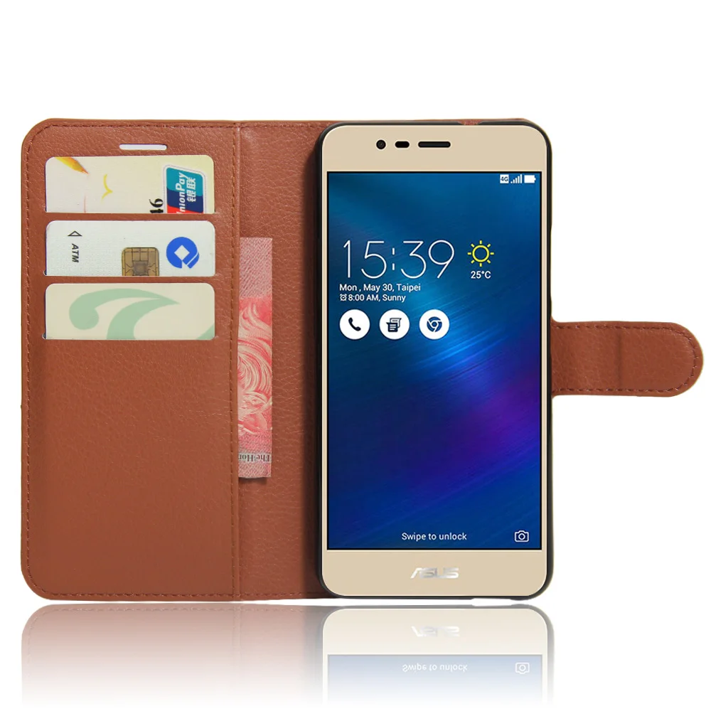 YINGHUI Стильный чехол-кошелек из искусственной кожи с откидной крышкой для Asus Zenfone 3