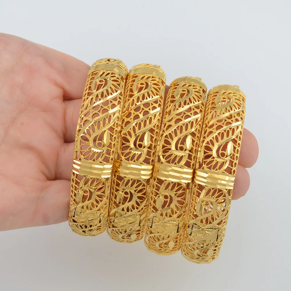 African Middle East Arab Gold Color Bride Bangle Bracelet for Women Good Jewelry Gifts #J0997 | Украшения и аксессуары