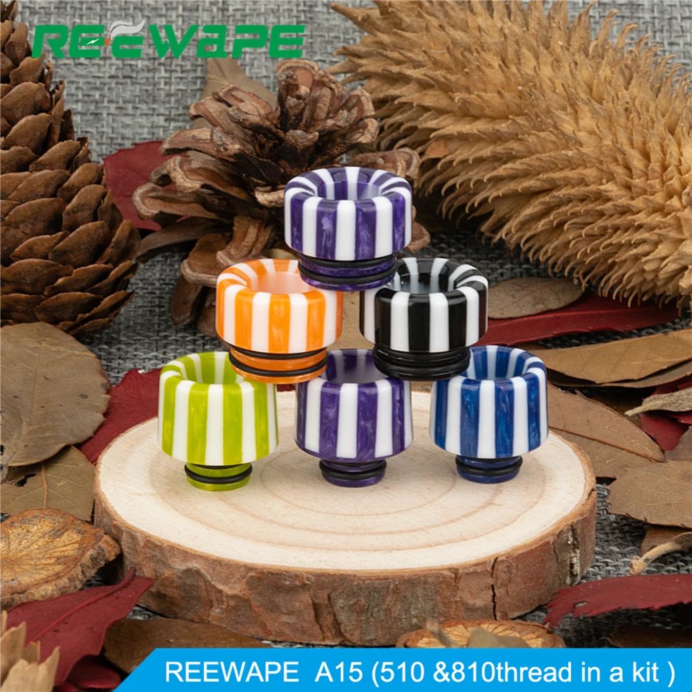 Reewape 810/510 капельный наконечник A18 змеиная Смола мундштук для TF V8 RDA zeus RTA бак