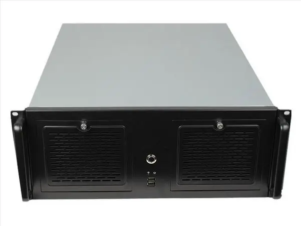 4U550 сервер компьютерный чехол KTV поддержка ATX плата ПК питание 16 жесткий диск расположение шасси для HTPC - Цвет: Черный