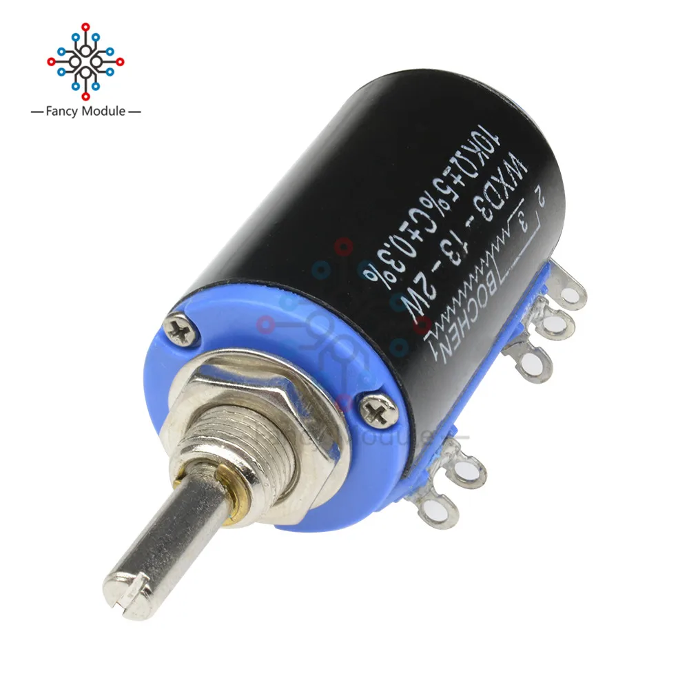 WXD3 13 2W 10K ohm многооборотный проволочный потенциометр регулируемый резистор|resistor