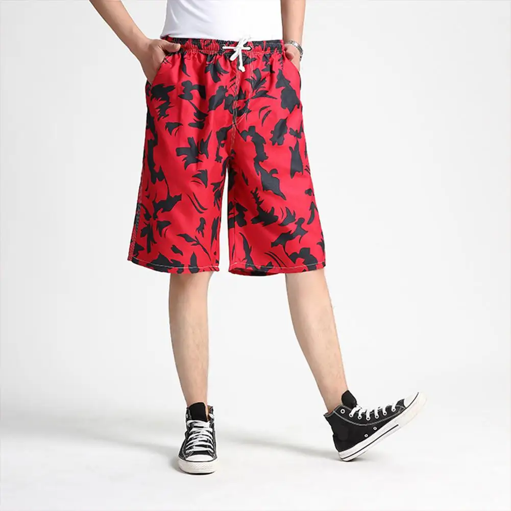 2019 Men Summer Casual Drawstring Seaside Surfing Printing Quick Dry Shorts | Спорт и развлечения
