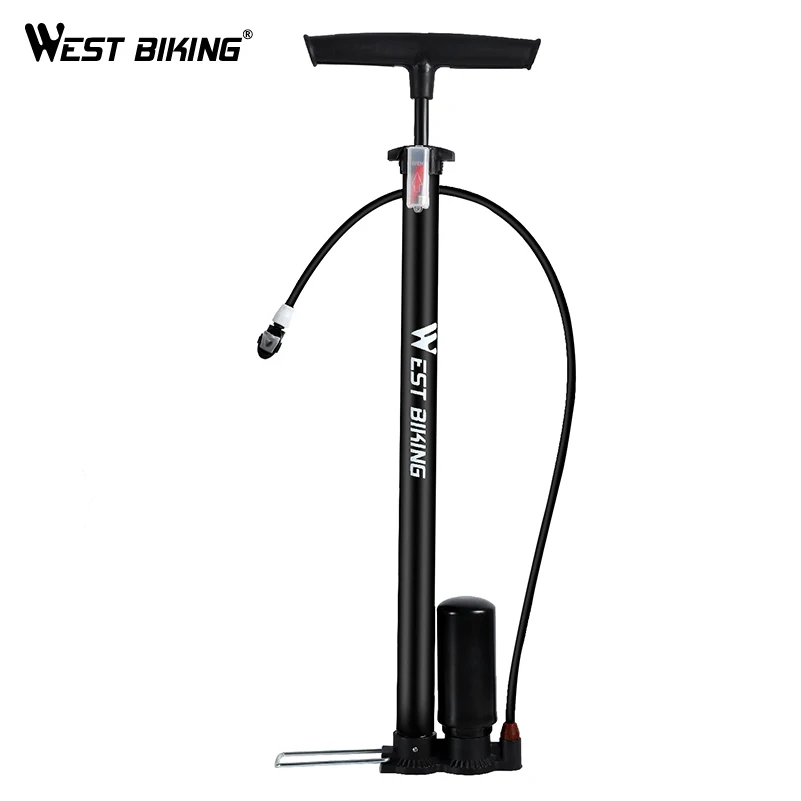 WEST BIKING 150Psi велосипедный насос высокого давления ножной подкачивающий насос для велосипедных шин насос Presta Schrader Клапан Аксессуары для велосипеда