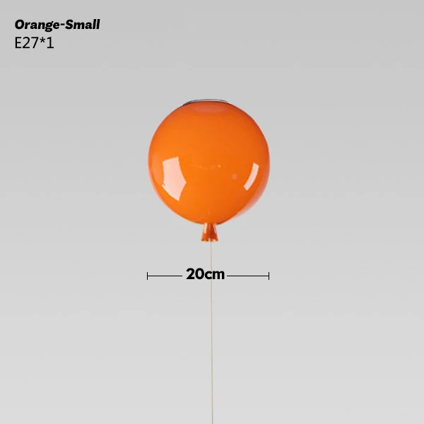 Orange Small Потолочный светильник с цветными шариками в стиле макарон, современная простота, скандинавский стиль, домашний ресторан, светильник для гостиной, лампа для детской спальни, лофт - Цвет корпуса: Orange Small