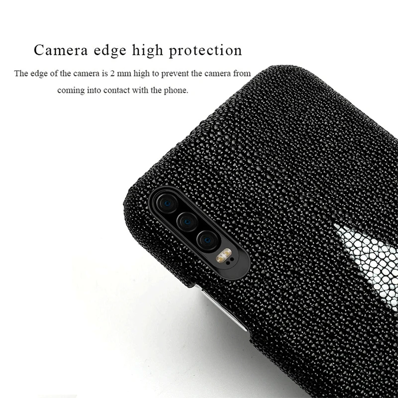 Натуральная кожа ската тайский жемчуг fish кожаный чехол для huawei p30 p20 Pro P10Lite для huawei mate 20 p30 чехол для телефона для Honor 8X