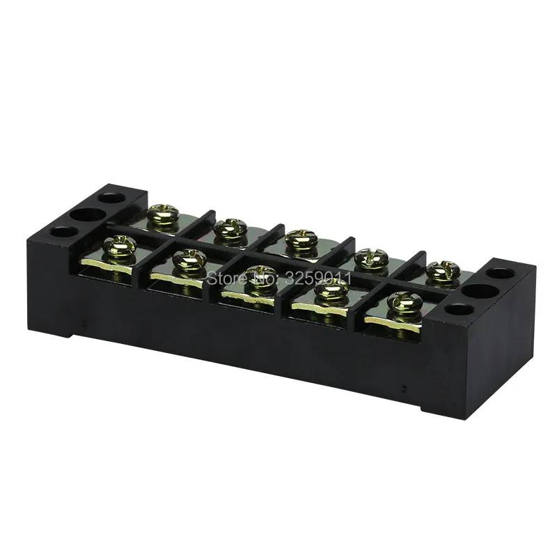

1PCS TB-4505 TB45A5P Suyep 5 Positions Dual Rows 600V 45A Wire Barrier Block Terminal Strip copper