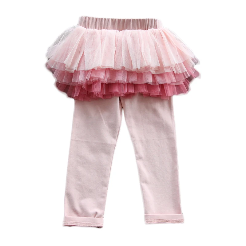 Leggings for girls 2018 Spring Girls pants kids tutu leggings lace Pink full cotton warm baby children | Детская одежда и обувь