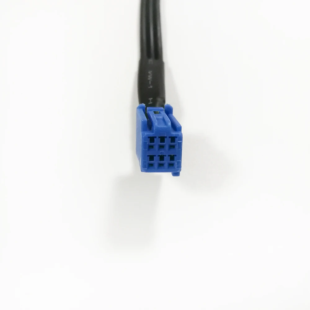 30 см RCA Женский аудио/видео AV In кабель провод для головного блока Toyota 6Pin Синий A/V
