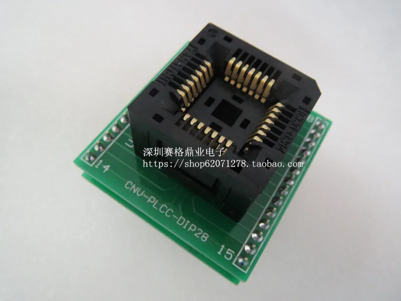Оригинальный YAMAICHI IC тестовое сиденье PLCC28 для DIP программы горения PLCC28/DIP28 гнездо