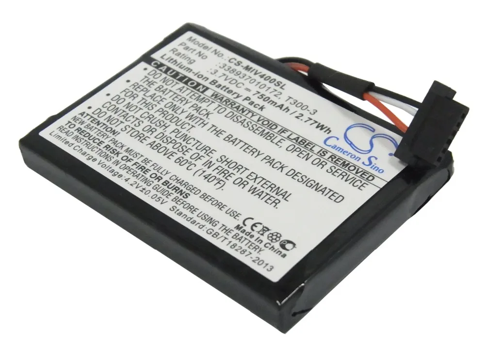 Аккумулятор 338937010172 Cameron Sino 750 мАч для Mitac Mio Moov 400 405|Цифровые аккумуляторы| |