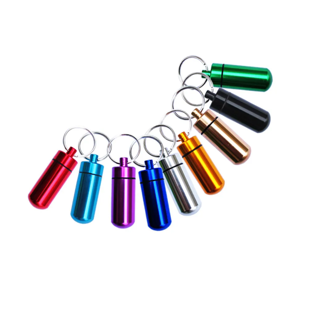 2017 коробка для лекарств таблеток держатель футляра Капсульная кольцевая цепь