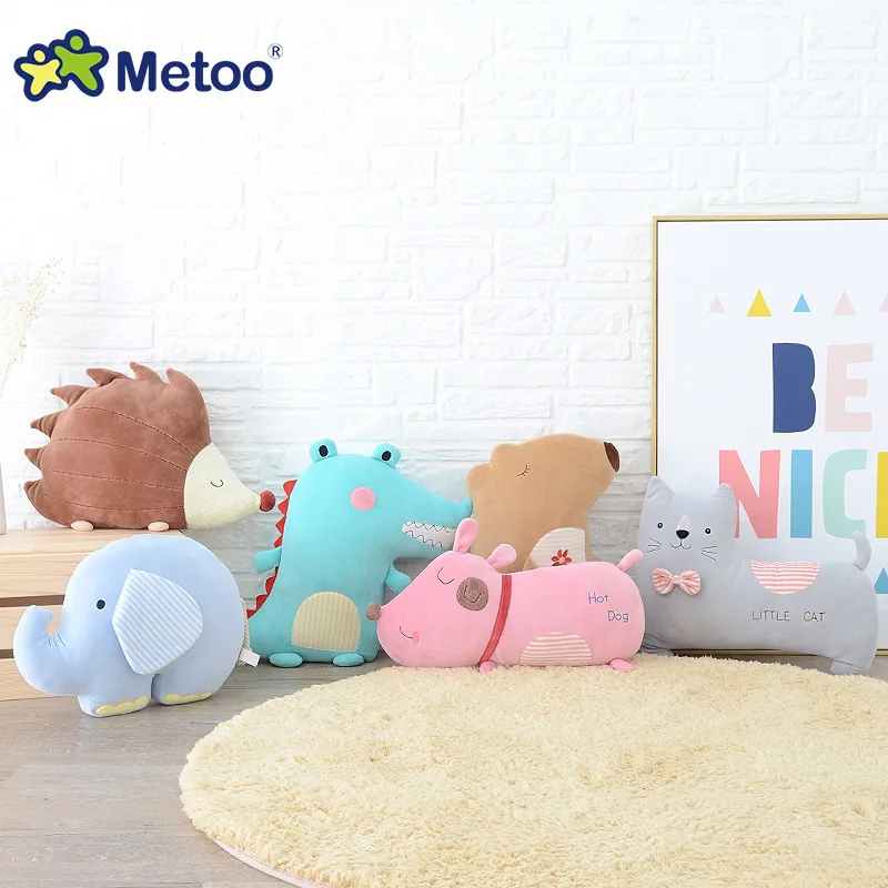 Metoo мультфильм Плюшевые Игрушечные лошадки Подушки Детские куклы животных