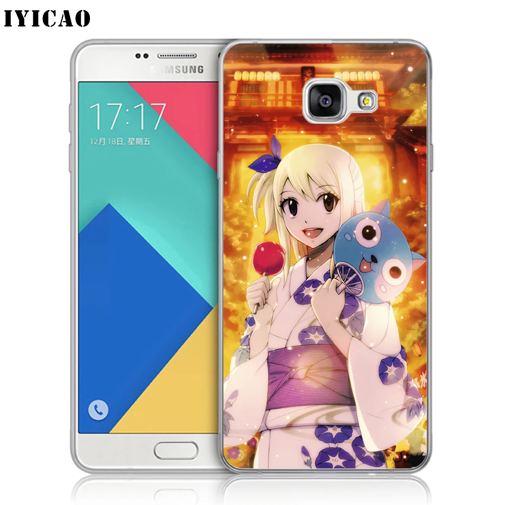 IYICAO Lucy Heartfilia Мягкий силиконовый чехол для телефона Samsung A10 A30 A40 A50 A70 M10 M20 M30 TPU