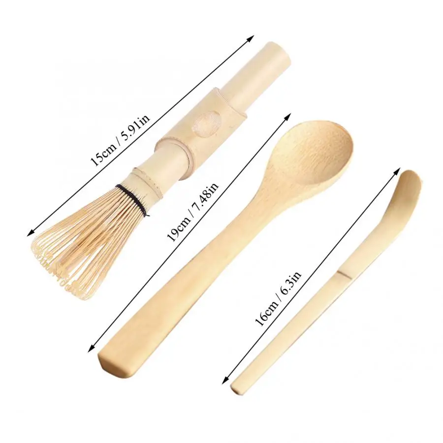 3 шт. Набор для изготовления бамбуковых совков из матча венчик чая совок бамбука