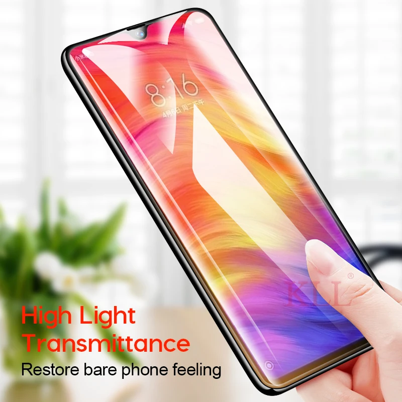 9D полное покрытие закаленное стекло для Xiaomi Redmi Note 7 Защита экрана Mi 9 8 SE Lite Play