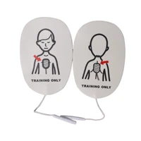 1pair children aed training defibrillation electrode conducting patch aed training self adhesive emergency rescue kit