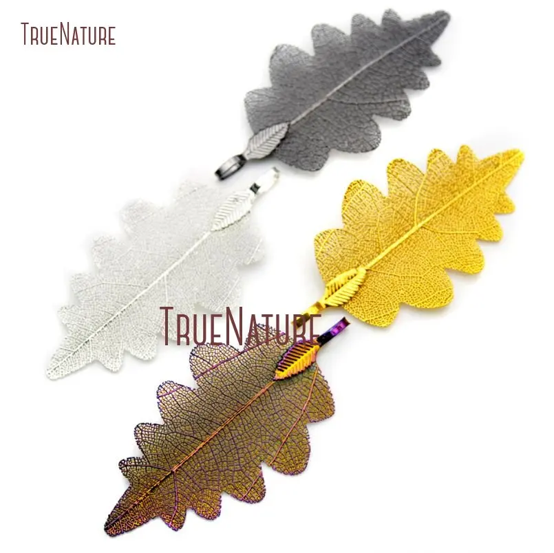10 шт. дешевая подвеска в форме листа золотого цвета серебра титана радуги
