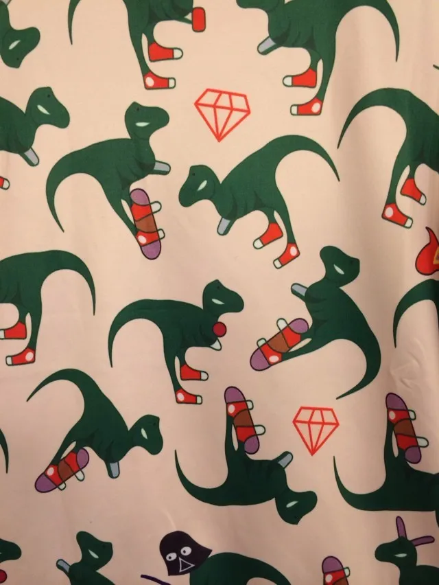 Объёмный рисунок (3D принт) Толстовка мультфильм с принтом динозавра для мужчины и