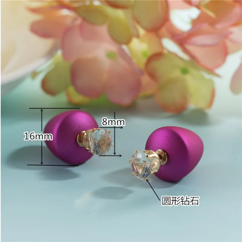 ENZE Free Shipping fashion Women's Accessories 4 / set of candy cone type two-sided earrings combination jewelry wholesale | Украшения